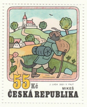 Mikeš známka detail
